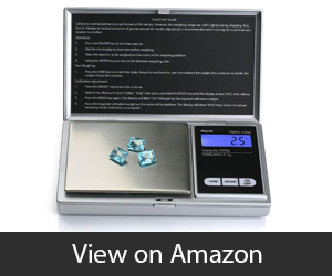 American Weigh Scales Signature Series Silver AWS-1KG-SIL Digital Pocket Scale