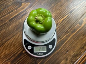 Bell Pepper Weight
